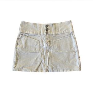 Vintage cream mini skirt